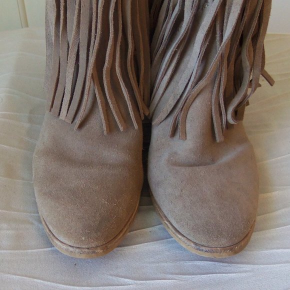 MICHAEL Michael Kors Fringe Suede Ankle Boots - Picture 5 of 13